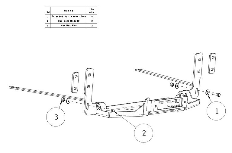 Ford Transit RWD 2019 - 2025 płyta montażowa wyciągarki - Image 4