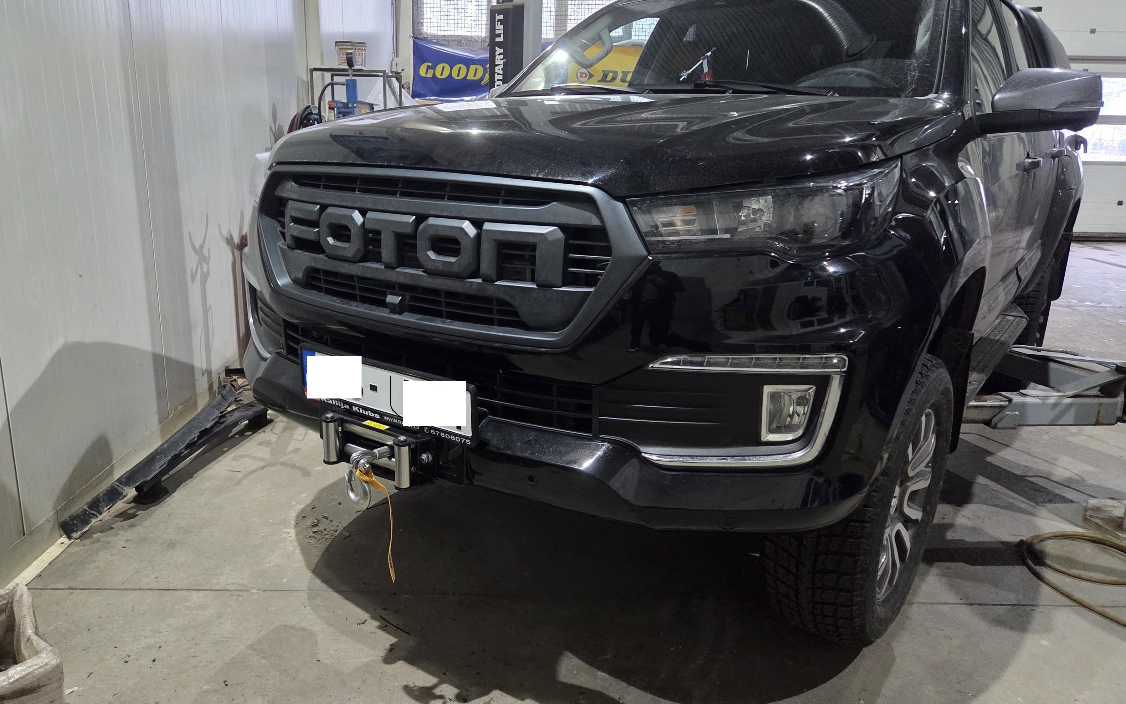 Foton Tunland G7 2019 - 2024 płyta montażowa wyciągarki HD