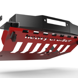 Jeep Grand Cherokee WK WH 2005-2010 3.0 crd diesel osłona czołowa z płytą montażową wyciągarki czerwona