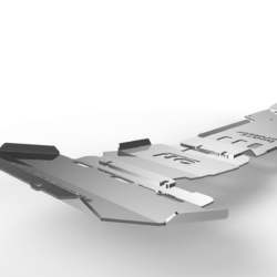 Komplet osłon układu napędowego STANDARD Ford Ranger T7 2016-2019 aluminiowy