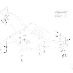 Osłona reduktora OFFROAD Toyota Tacoma 2016-2021 aluminiowa