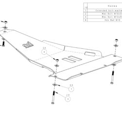 Osłona reduktora Toyota Tundra 2014-2020 aluminiowa