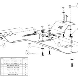 Osłona skrzyni biegów i reduktora OFFROAD Toyota Land Cruiser 150 155 Prado J15 2009-2014 aluminiowa