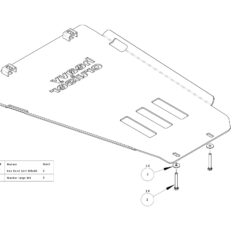 Osłona skrzyni biegów Mitsubishi Pajero 4 / Montero 4 2006-2014 aluminiowa