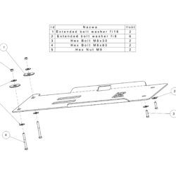 Osłona skrzyni biegów Offroad Nissan Pathfinder R51 2005-2013 aluminiowa