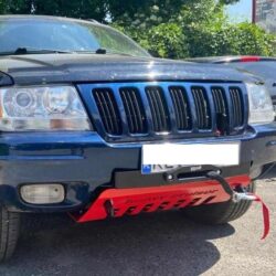 Jeep Grand Cherokee WJ WG 1999-2004 płyta montażowa wyciągarki powiększona z osłoną czołową