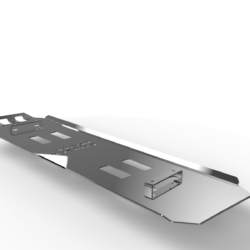 Osłona zbiornika paliwa Ford Ranger T7 2016-2019 aluminiowa