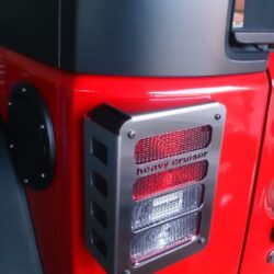 Osłony lamp tylnych STANDARD Jeep Wrangler JK 2007-2018 stal nierdzewna