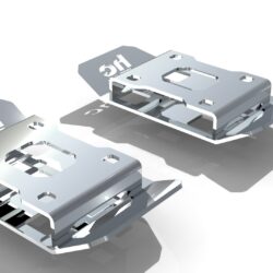 Osłony mocowań resorów do mostu offroad Vw Volkswagen Amarok 2023 – aluminiowe