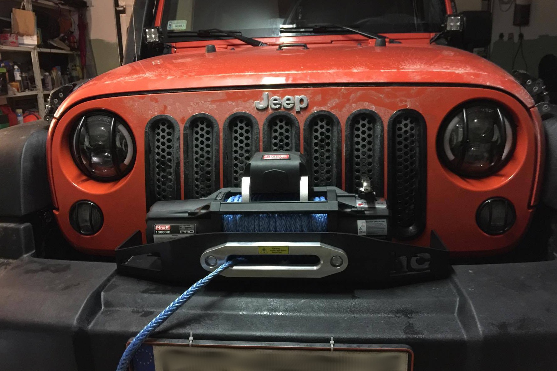 Jeep Wrangler JK 2007-2018 płyta montażowa wyciągarki Prestige