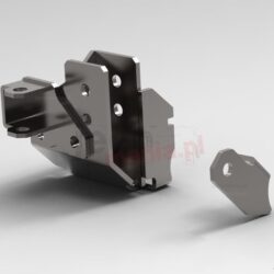Wzmocniony relokator mocowania przedniego drążka Panharda, DANA 30 i DANA 44 : fi 16mm, 07-17 Jeep Wrangler JK